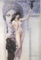 Alegoría de la escultura Gustav Klimt Desnudo impresionista